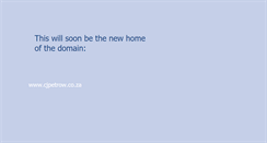 Desktop Screenshot of cjpetrow.co.za